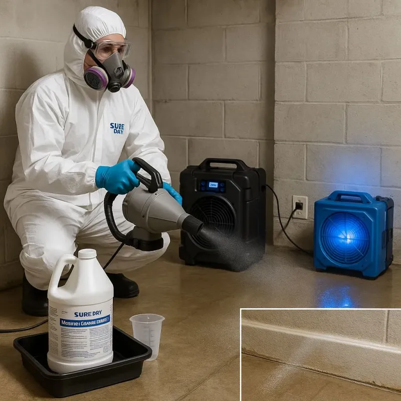 Sanitization and Odor Removal process in Milton, VT